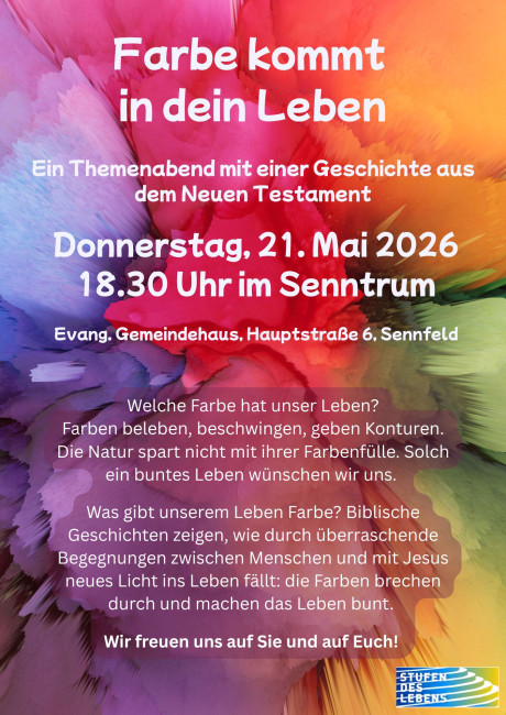 Farbe kommt in dein Leben