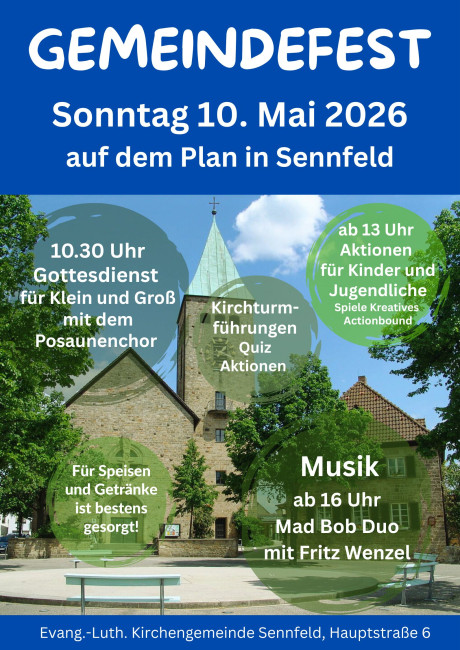 Gemeindefest 10.5.2026