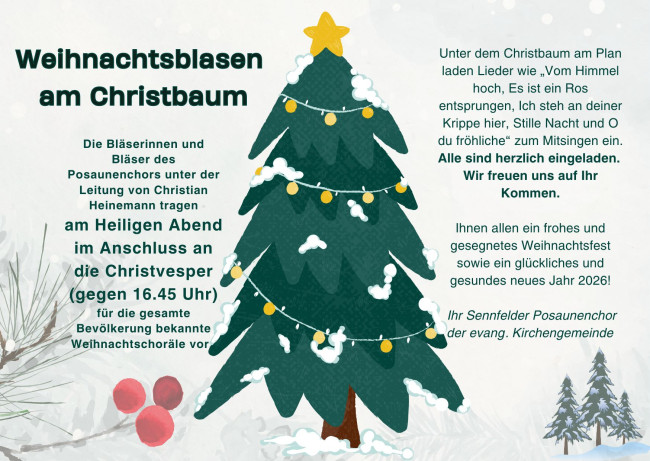 Musik am Christbaum